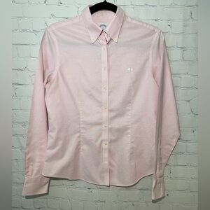 346 Brooks Brothers size 6 fitted pink oxford